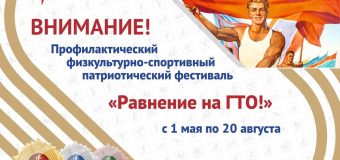 Профилактический физкультурно‑патриотический фестиваль «Равнение на ГТО»!
